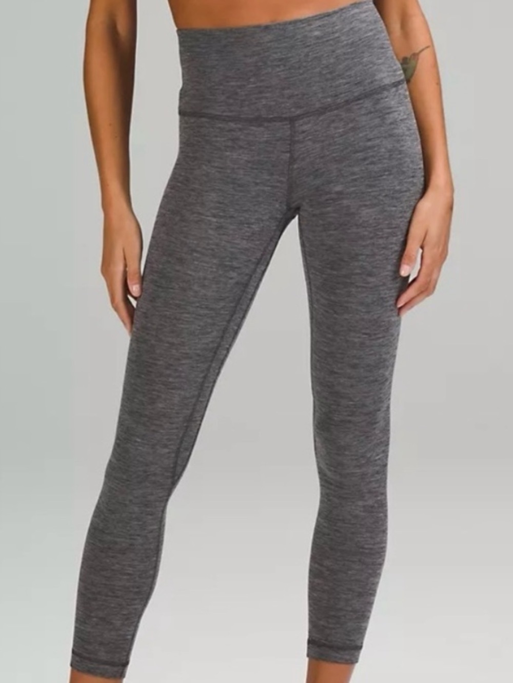 Lululemon Align Leggings Size 4 Heathered Graphite Grey 28” Full Length NWOT